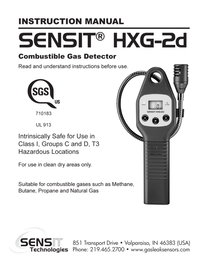 SENSIT HXG-2d Manual - UL - JEFF 2015-1 png